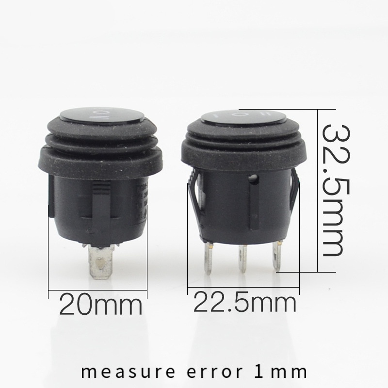Công  tắc có cao su chống nước loại 3 chân cho 2 chế độ chân 20mm giá 1 cái
