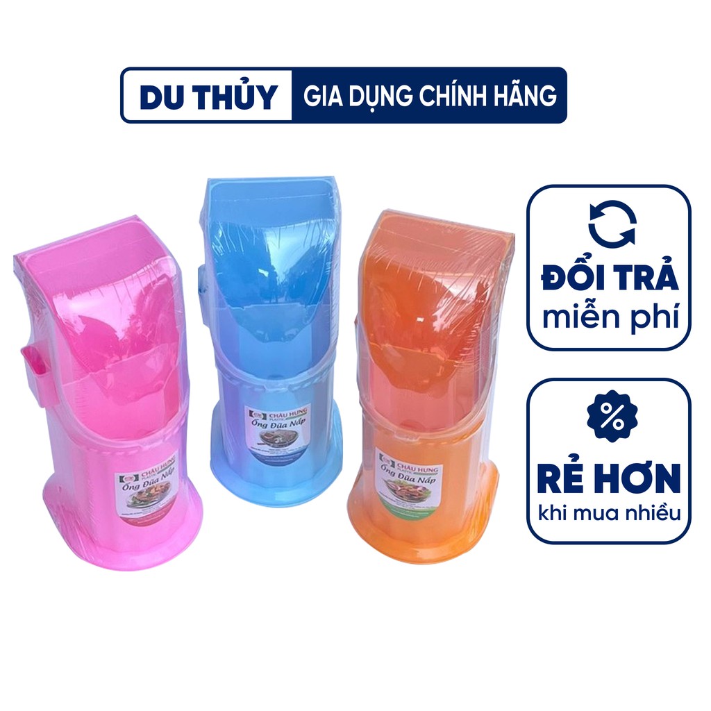 Ống đũa muỗng có nắp đậy, nhựa PP chính phẩm an toàn, nhiều màu sắc nhiều kiểu tiện lợi, GIAO MÀU NGẪU NHIÊN