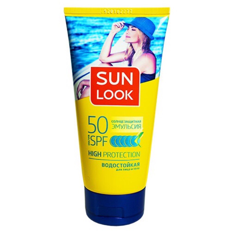 KEM CHỐNG NẮNG DA MẶT VA TOÀN THÂN `SUN LOOK` KHÔNG THẤM NƯỚC SPF-50 150 ML của Nga