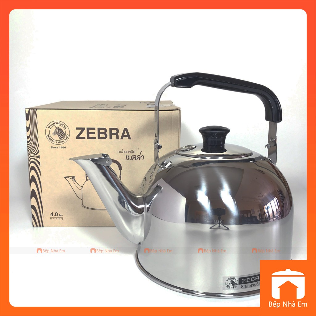 Ấm inox Zebra 113532 4L