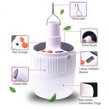 Bóng điện tích điện- Vừa sạc bằng năng lượng mặt trời - Vừa sạc bằng điện - có điều khiển, công suất 120W KM