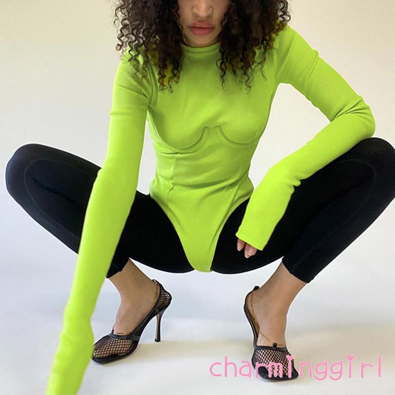 Bộ Áo Liền Quần Tay Dài Cổ Tròn Màu Trơn Thời Trang Mùa Thu Cho Nữ | BigBuy360 - bigbuy360.vn