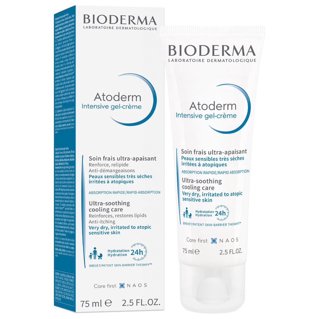 Gel Dưỡng Ẩm Làm Dịu Da Bioderma Cho Da Rất Khô Nhạy Cảm Atoderm Intensive Gel Crème - Khongcoson