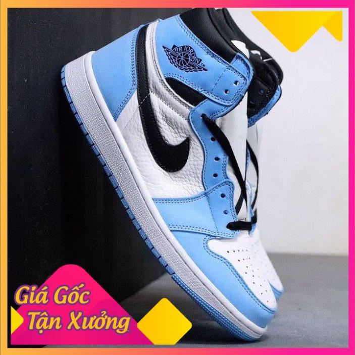 Giày sneaker JORDAN 1 XANH DƯƠNG cao cổ Hot trend nam nữ, Giày thể thao JD1 xanh dương cao dùng đi học,tập gym