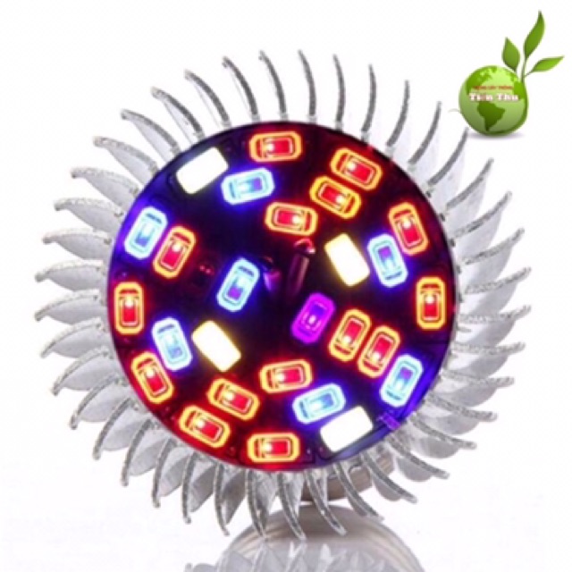Đèn led chuyên dùng kích thích cây trồng phát triển quang phổ đầy đủ 28led đui đèn E27