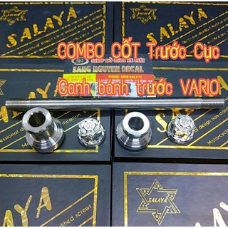 Bộ vario ab click cốt trước kèm 2 tán bít salaya bộ cục canh inox 304