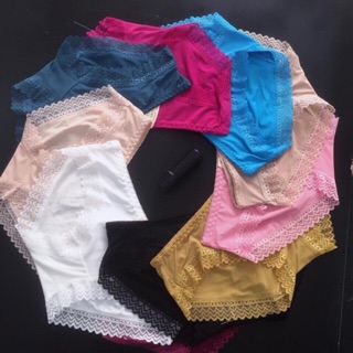 SET 10 QUẦN LOT VIỀN REN CHẤT COTTON SIÊU MÁT 9934