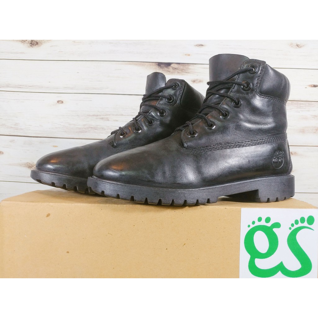 (SIZE 37.5) Giày chính hãng 2hand TIMBERLAND 6-INCH PREMIUM WATERPROOF BOOTS BLACKS ‣ *