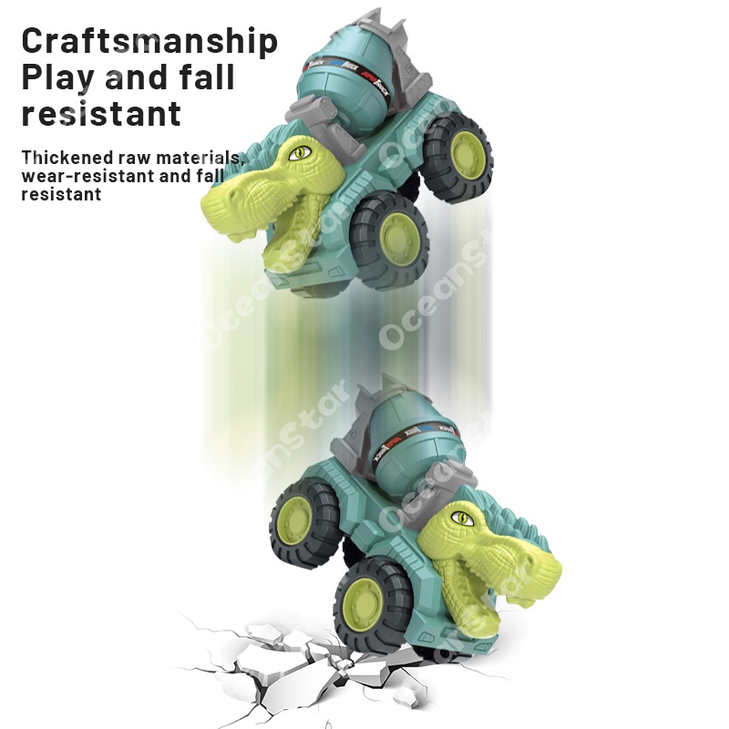 Đồ hơi xe tải xúc đất SEA SUN TOYS hình khủng long ngộ nghĩnh cho trẻ em