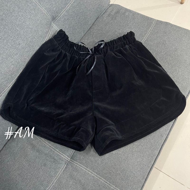 Quần sooc BIGSIZE chất nhung 2 lớp Nơ hàng (60-90Kg)