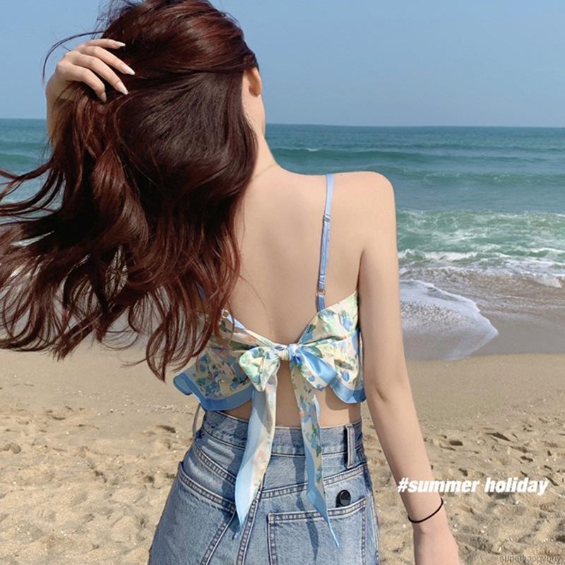 Áo lửng hai dây hở lưng gợi cảm cho nữ