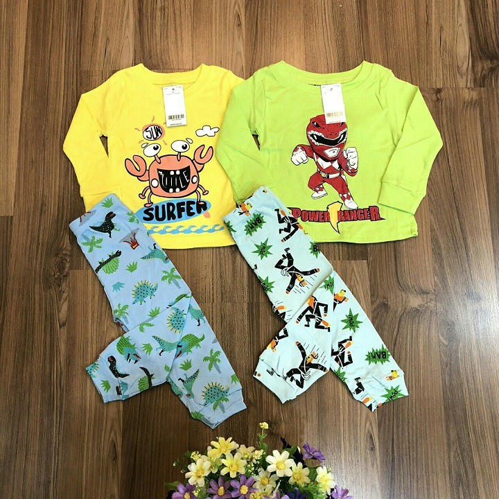 Combo 2 Bộ Cotton dầy Bozip cho bé trai bé gái