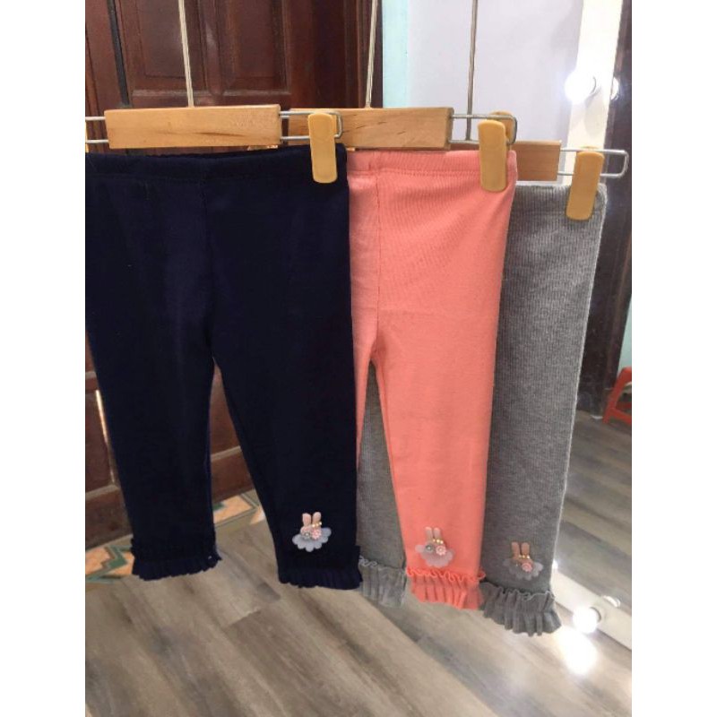 Quần legging mẫu thỏ siêu đẹp siêu xinh dành cho bé gái 1 tuổi đến 5 tuổi, chất đẹp