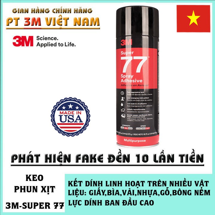 Keo phun xịt đa năng 3M Super 77