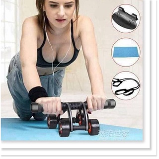 Con Lăn Tập Cơ Bụng 4 Bánh Cao Cấp