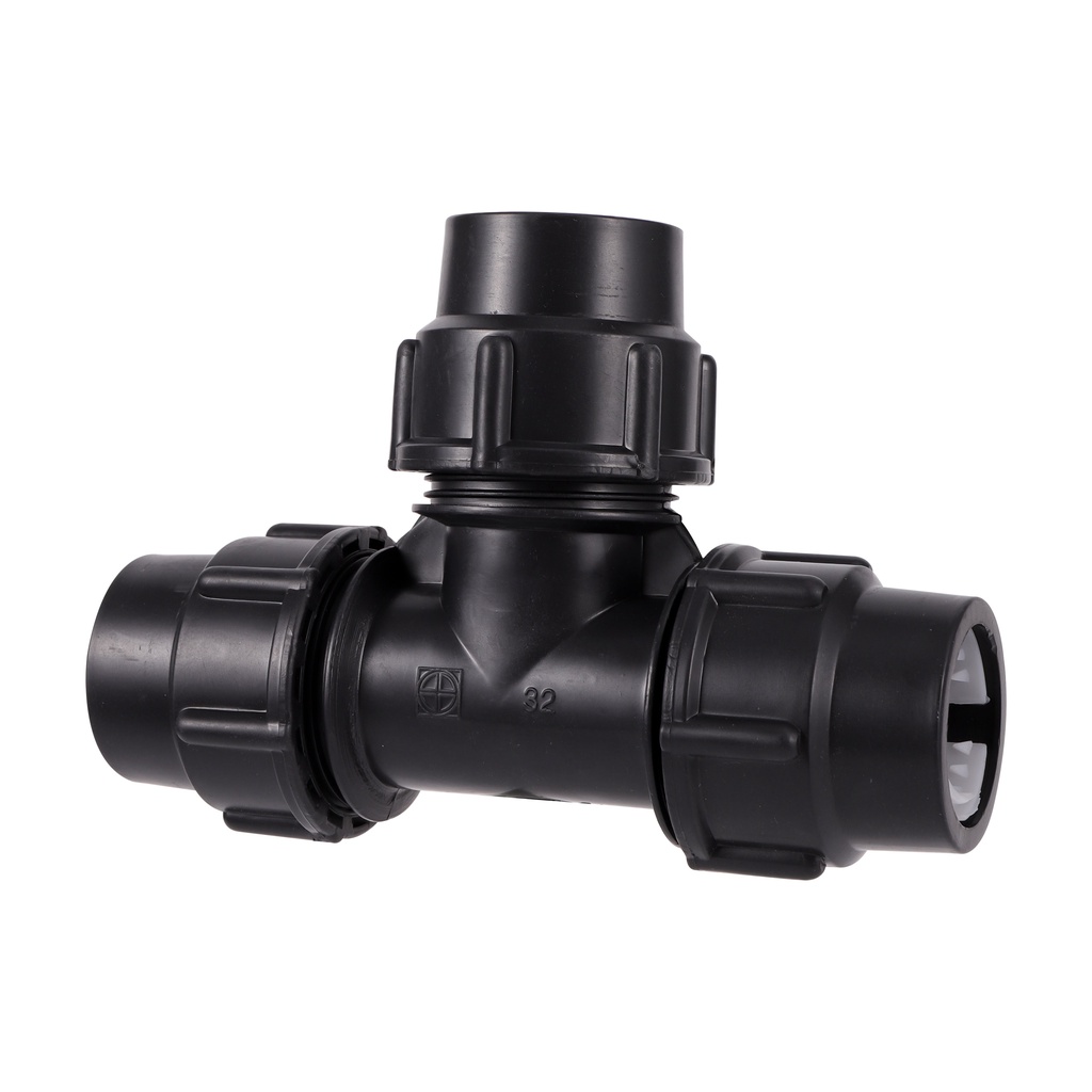 Đầu nối ống nước PE màu đen 20mm nhiều loại tùy chọn