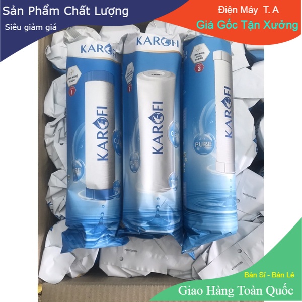 Combo Bộ 3 Lõi Lọc Nước Karofi Quét Mã QR Chính Hãng