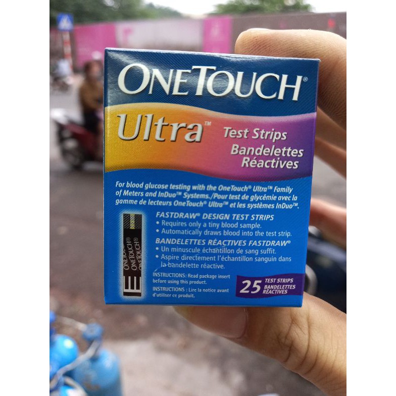 que thử đường huyết one touch ultra 2 25 que