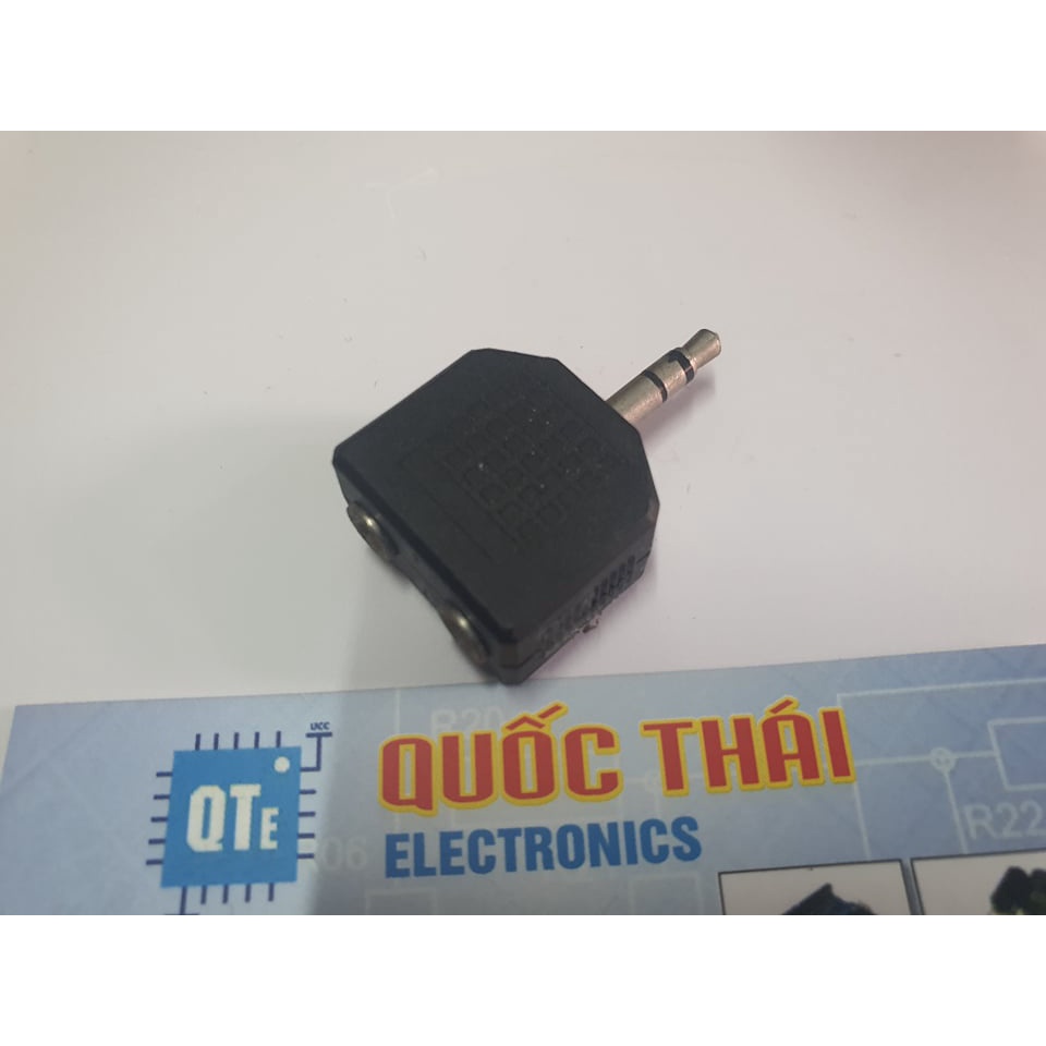 [Mã ELHACE giảm 4% đơn 300K] Cổng chia jack 3.5 đực thành 2 jack 3.5 cái