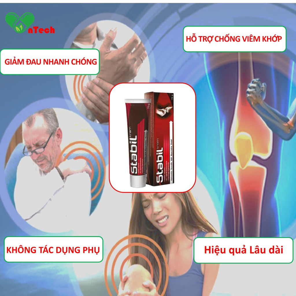 Viên uống xương khớp Go healthy Go Glucosamine 1 A Day 1500mg hộp 60 viên + tặng tuyp bôi giảm đau Aflofarm Stabil 75g