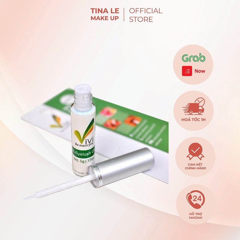 Keo dán mi ViVi Keo mi màu trắng không gây kích ứng mắt Tina Le Make Up