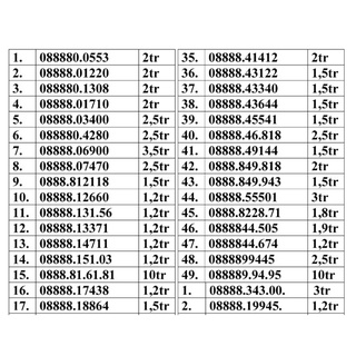 Sim số 08888