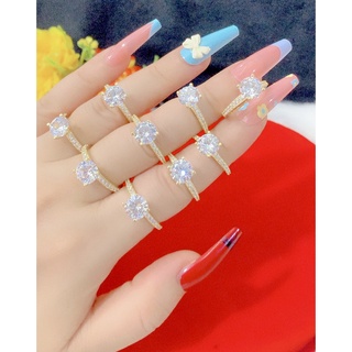 Nhẫn nữ đính xoàn mạ 18k cao cấp E70