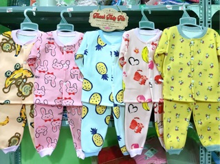 Combo 5 bộ nỉ bông bé gái