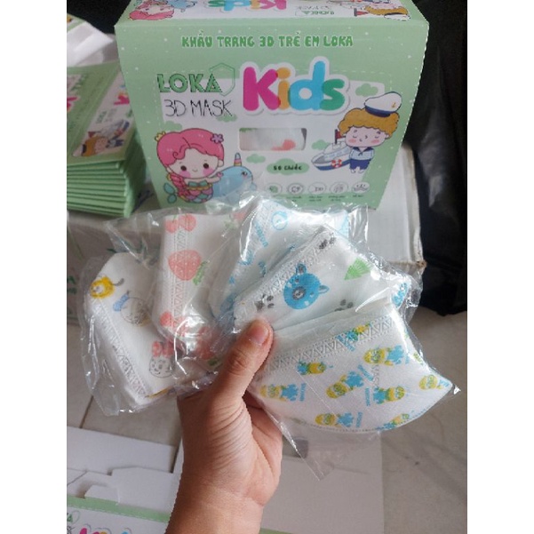 KHẨU TRANG 3D KIDS HỘP 50 CÁI ( TÙY ĐỢT )