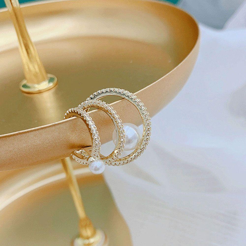 Bông Tai Dạng Kẹp Xinh Xắn Dành Cho Nữ|Khuyên Tai Chữ C Lấp Lánh Thời Trang