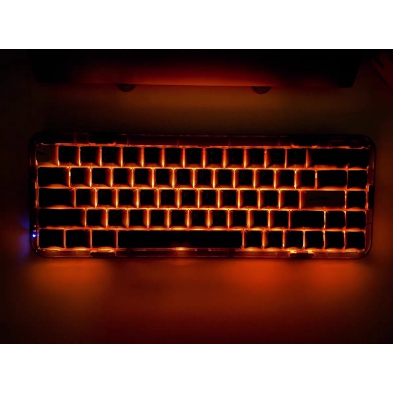 Bàn phím cơ không dây bluetooth, 2.4G Mojo 68 đen kị sĩ MelGeek chính hãng LED RGB có thể hotswap thay switch