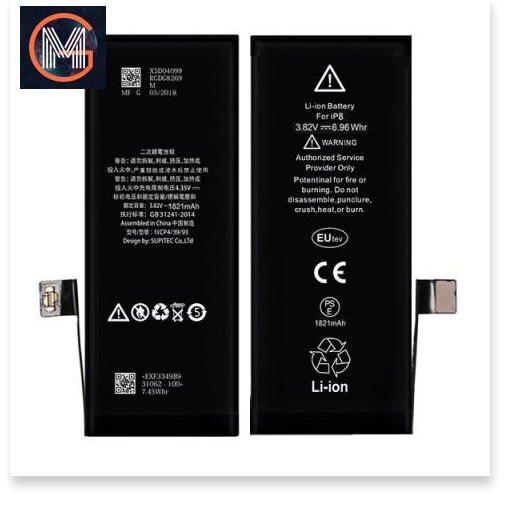 Pin iPhone EUtev chính hãng ( xuất khẩu EU) - Pin iPhone 4S/5/5S/SE/6/6S/6plus/6splus/7/7plus/8/8plus/X - hỗ trợ thay (h