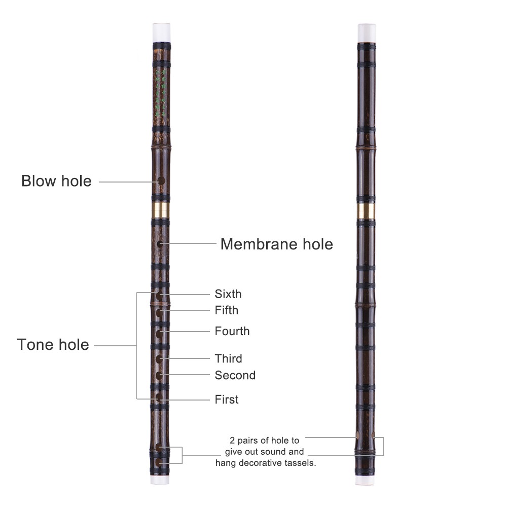 Nhạc cụ sáo trúc thiết kế Trung Quốc