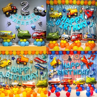 Trang trí sinh nhật ❤️FREESHIP ❤️ Set trang trí sinh nhật bé trai chủ đề ô tô cho bé trai 🎁CÓ QUÀ TẶNG KÈM