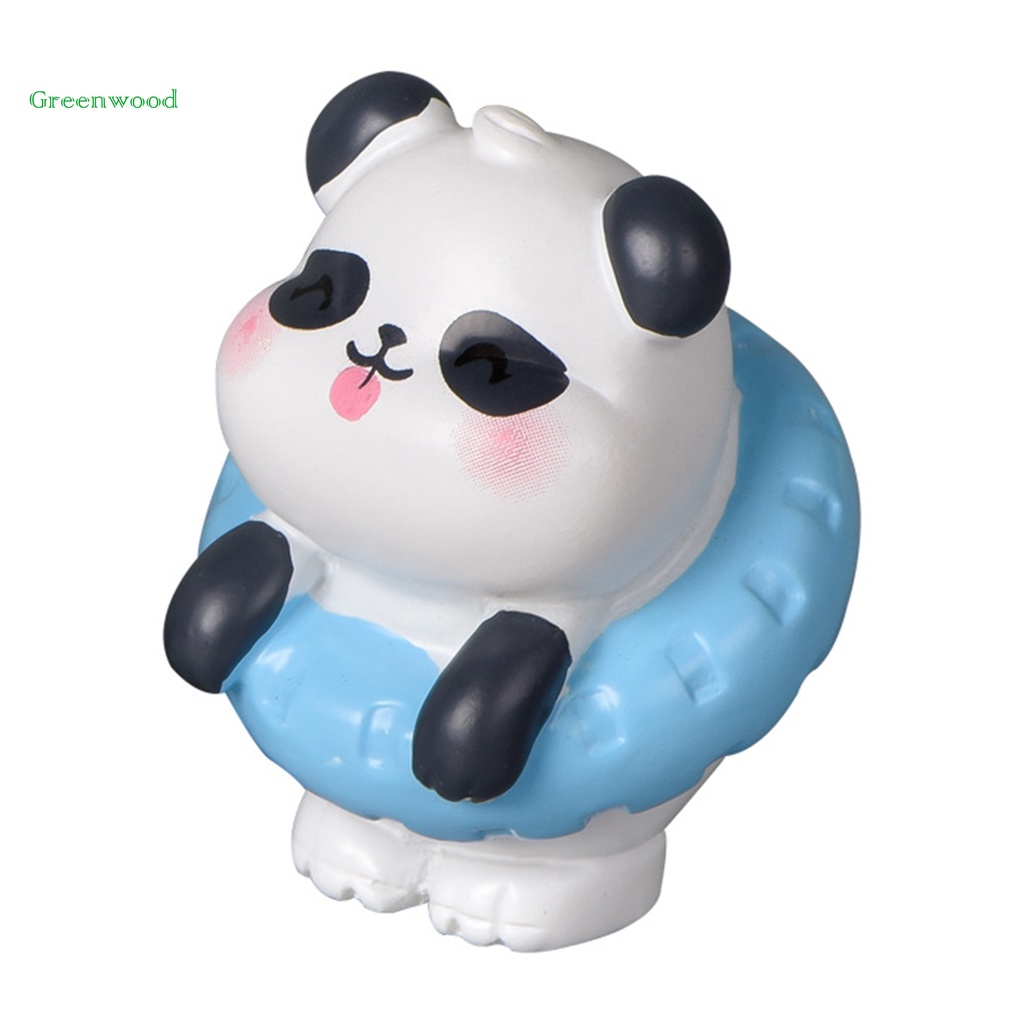 Mô hình gấu trúc mini dễ thương dùng để trang trí vườn