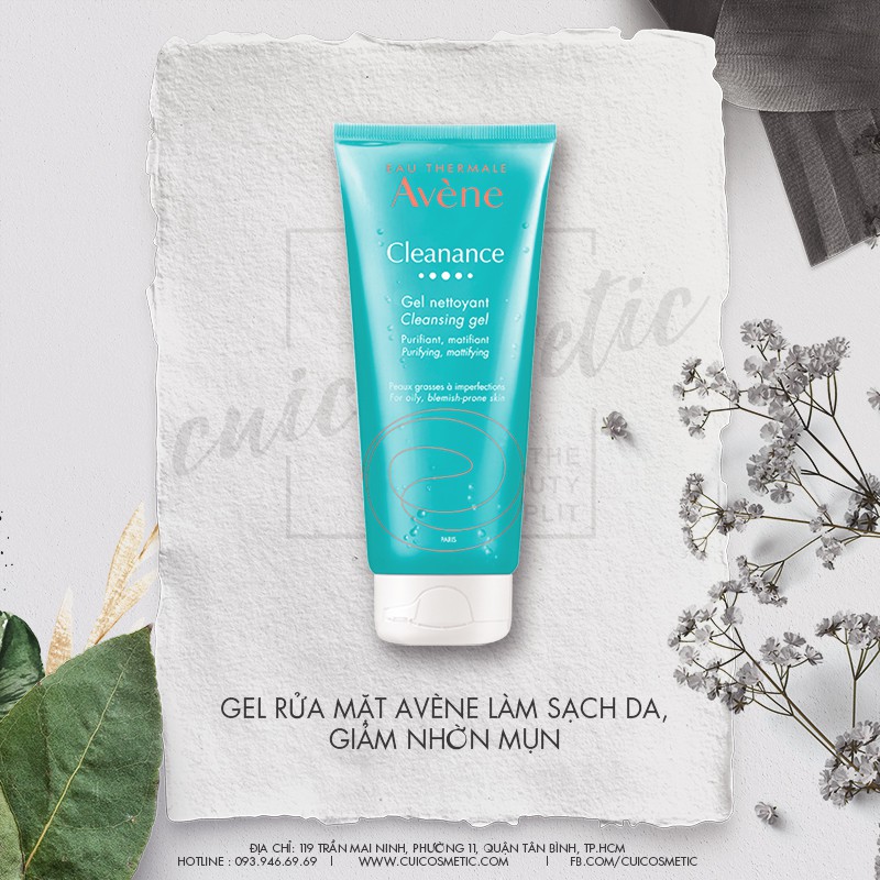 Sữa Rửa Mặt AVENE cho da dầu mụn, nhạy cảm