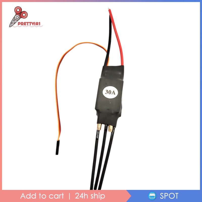 Hàng sẵn sàng-Bộ Điều Khiển Tốc Độ Không Chổi Than 30a / 50a / 80a / 100a Esc Cho Tàu Thuyền Điều Khiển Từ Xa