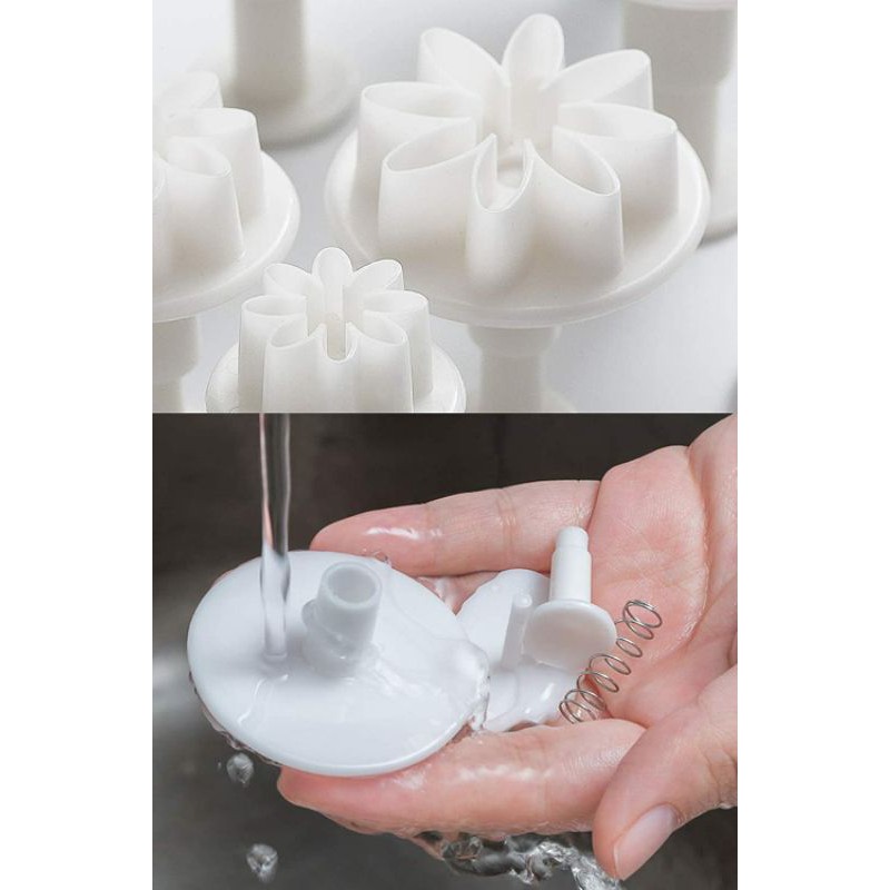 Bộ khuôn nhấn, dụng cụ làm fondant 68 món