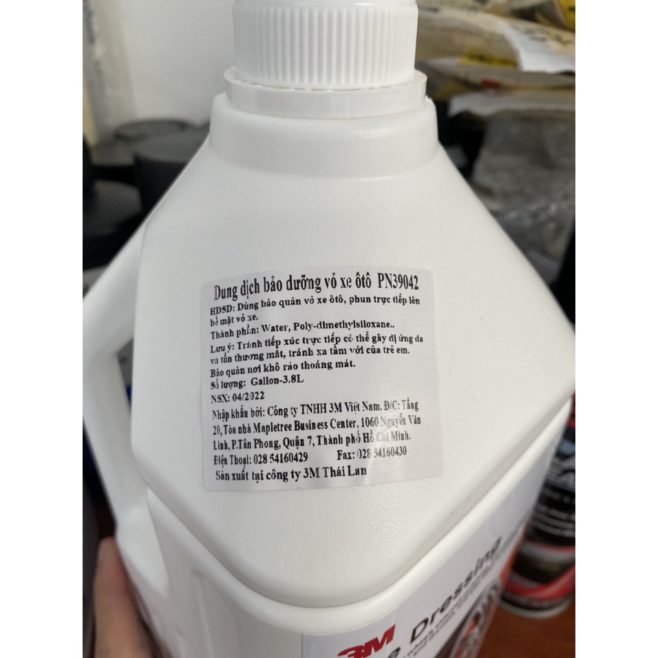Bóng lốp và bảo dưỡng lốp xe 3M PN39042 3.8L - Chính hãng