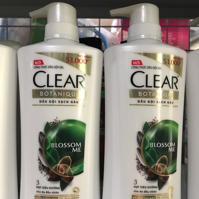 Dầu Gội Sạch Gàu CLEAR Botanique 3 Hạt Siêu Dưỡng 650g