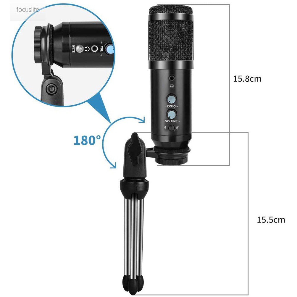 BM900 Large Diaphragm Condenser KTV Microphone Computer K-Song Artifact