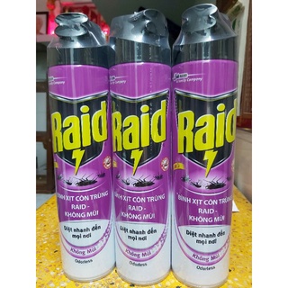 Xịt muỗi Raid không mùi chai 600ml