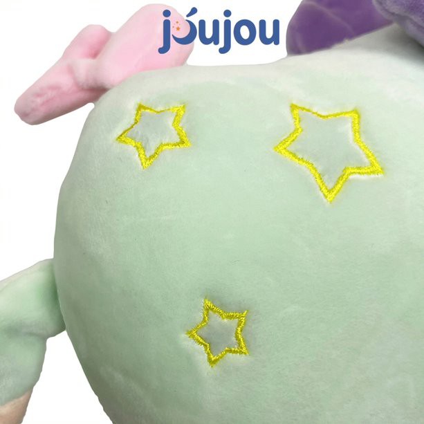 Gấu bông ngựa 1 sừng unicorn ngủ cute size 36cm cao cấp JouJou mềm mịn dễ thương cho bé