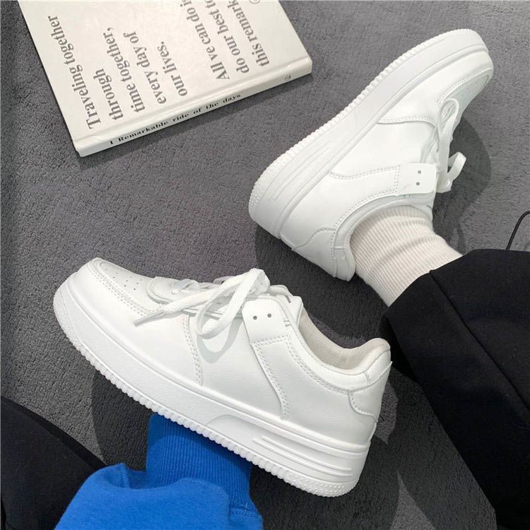 Giày thể thao sneaker nam nữ vải canvas trắng đế bánh mỳ Ulzzang FLOWER G17 - nguyentrang239
