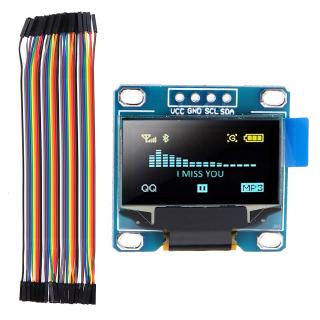 Mô-đun hiển thị màn hình Oled 0.96 Inch I2c IIC kèm bộ đi dây F-F 12864 128x64 cho Raspberry