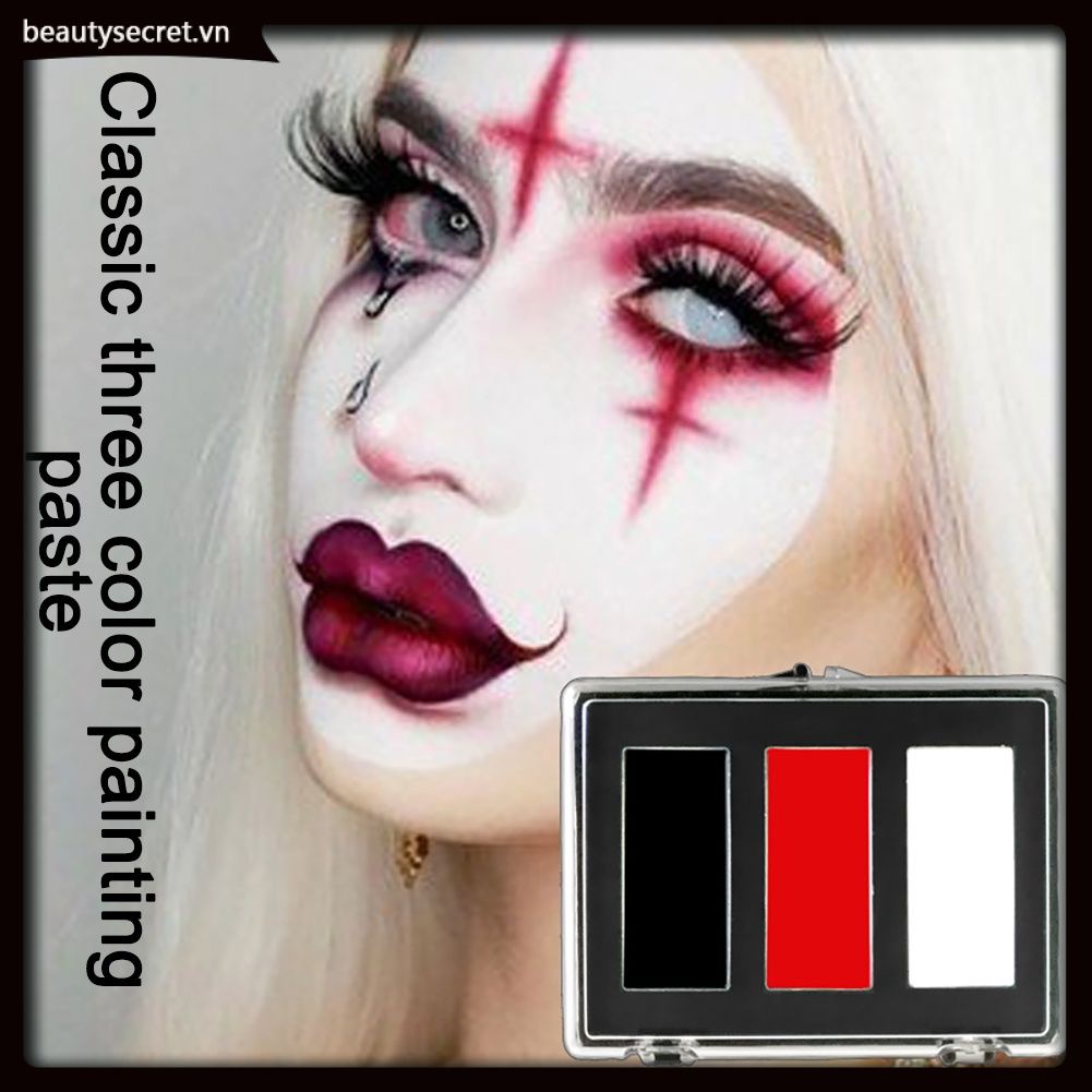 Bộ màu sơn trang trí cơ thể dùng hóa trang thành hề halloween