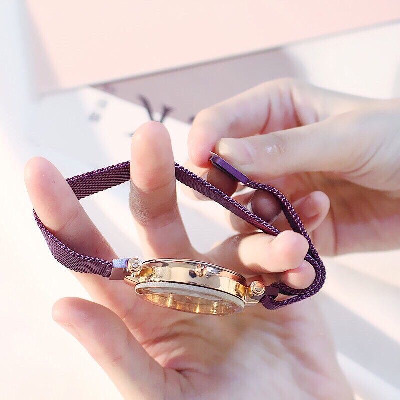 Đồng hồ nữ Dotime thời trang dây lưới nam châm đẹp giá rẻ ZO15 | BigBuy360 - bigbuy360.vn