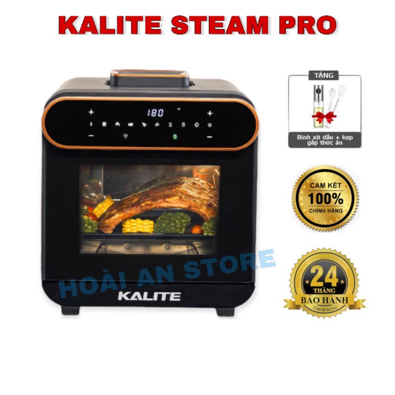 NỒI CHIÊN HƠI NƯỚC KALITE STEAM PRO THẾ HỆ MỚI CHIÊN HẤP 2 TRONG 1 DUNG TÍCH 15L