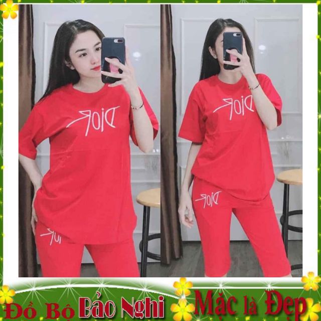 [Mã WAAUG giảm 15% đơn 99k] 🌺Đồ Bộ Thêu Form Rộng Lửng Cotton 🌟Đồ Bộ Nữ Mặc Nhà Đẹp