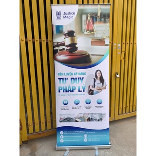 Khung Standee cuốn banner nhôm loại tốt 60x160cm hoặc 80x200cm